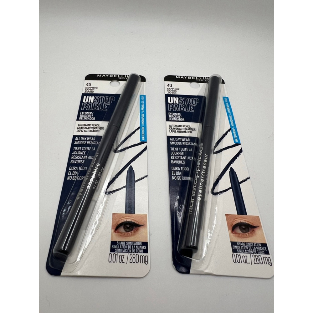 Women's Maybelline Unstoppable Eyeliner One Size Blue x 2